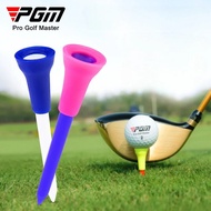 PGM 10 pcs Golf Tees Soft Rubber Cover Random Color Golf supplies QT013
