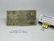 Uang Kuno Indonesia Federal Belanda 25 Gulden tahun 1946 ASLI seri LOM