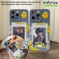 [CS08]Softcase Slot Card Case Photo Card Slot Men's Motif For INFINIX SMART 5 SMART 6 SMART 7 SMART 