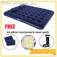 ❅Bestway | Queen Size Airbed Air Mattress With Free Hand Pump and Pillows Tilam Udara Katil Angin 67