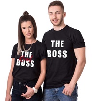 The Boss The Real Boss Couple Shirt Husband Wife Matching Couples T-Shirt His Her Shirt