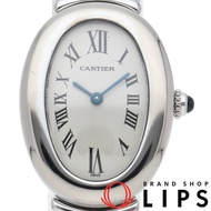 卡地亞 Baignoire SM 女士腕錶 W15133L2，附原廠錶盒，18K 白金錶殼，女士腕錶，翻新，成色極佳 [二手]