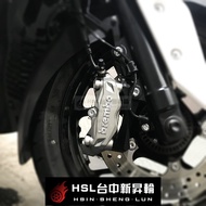 HSL Taichung New Rising Wheel XMAX 300 to BREMBO AK550 Radiation Calipers R3 MT03 SMAX FORCE BREMBO 