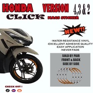 HONDA CLICK MAGS FIRE STICKER / HONDA CLICK STICKER ACCESSORIES
