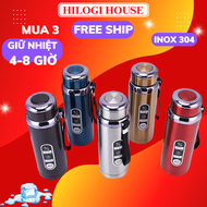 Bình giữ nhiệt inox 600ML 304 và 316 cách nhiệt 2 lớp giữ nóng lạnh cao cấp - giao màu ngẫu nhiên