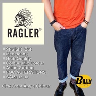 RAGLER Brand Men Straight Cut Blue Jeans (R501) jeans men
