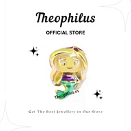 Theophilus Titanium Princess The Little Mermaid Ariel Gold Plated Charm