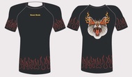 “Beast Mode”short sleeve BJJ no gi rash guard angered cat