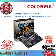 Colorful Battle Ax B760M-Plus D5 LGA1700 DDR5 Micro ATX Motherboard PCIe 4.0