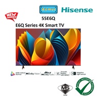 2025 Hisense 55 Inch 4K UHD Dual Band Wi-Fi Voice Control 55" Smart TV/ Dolby Vision E6Q 55E6Q