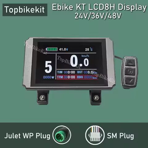 Ebike KT Display LCD8H Meter Display LED890 LED900S LCD3/4/5/8/9/10H/11 LCD Display+Julet 5pins WP P