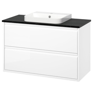 ÄNGSJÖN / BACKSJÖN Wash-stnd w drawers/wash-basin 102x49x71 cm