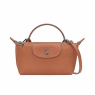 【LONGCHAMP】Le Pliage Xtra XS 迷你 牛皮 手提包 肩背包 斜背包 水餃包 腰果色 34205987M19