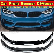 For BMW 3 4 Series M3 F80 M4 F82 F83 Front Bumper Splitter Diffuser Apron For BMW 3 4 Series M3 F80 