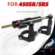 For CFMOTO 450SR 450SRS 700CL-X Titanium Ruler Motorcycle Accessories Adjustable Steering Damper Sta