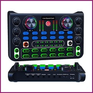 Live Sound Card Sound Effects Board Podcast Mixer Rechargeable Audio Recording Mixers Music Mixer Board Audio tamsg tamsg