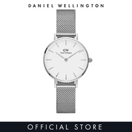 [2 Years Warranty] Daniel Wellington
 Petite Sterling White Watch 28/32mm - Silver - Mesh strap - DW