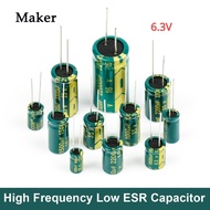 20Pcs  6.3V Aluminum Electrolytic Capacitor High Frequency Low ESR 1000UF 1500UF 1800UF 2200UF 3300U