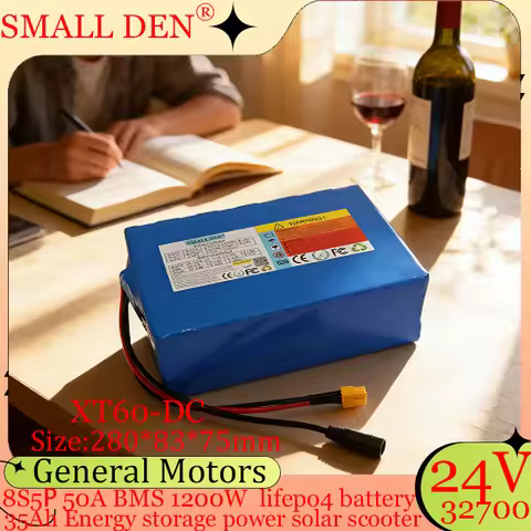24V 35AH 32700 LiFePO4 Battery Pack Built-in BMS For 8S5P 25.6V Power Supply E-Scooter Wheelchair So