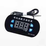 XH-W1308 Adjustable Dual LED Digital Display Temperature Controller Thermostat Switch DC 12V Cool Heat Sensor Red Bleu