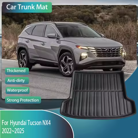 Car Trunk Storage Pads For Hyundai Tucson NX4 LWB 2022~2025 Waterproof Boot Cover EVA Carpet Car Tru