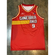 PBA JERSEY | GINEBRA AKO RED | SCOTTIE THOMPSON #9 NEVER SAY DIE BGSM | FULL SUBLIMATION JERSEY