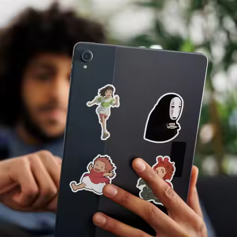 50Pcs Cartoon Bright Ghibli Hayao Miyazaki Stickers Decals For Phone Laptop Suitcase Notebook Waterp