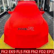 RideForce Honda Civic Type-R  Stretch Car Cover，FK2 EK9 FL5 FK8 FN2 FD2 EP3 Sunproof Windproof Dustp