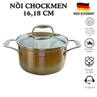 CHOCKMEN pot 16cm and 18cm, stainless steel pot, solid cast pot, high quality stainless steel pot, i