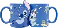 全新日版 340ml 立體圖案 馬克杯一對 史迪奇 與 史克朗普 迪士尼  Stitch Disney mug cup 約8×9cm 