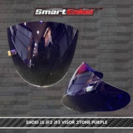 SHOEI JFORCE 2 / J-FORCE 3 / JSTREAM VISOR TWO TONE PURPLE PREMIUM