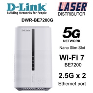 D-Link DWR-BE7200G 5G NR Wi-Fi 7 BE7200 Multi-Gigabit (MG) VoNR/Vo5G/VoLTE High-Density Mobile Route