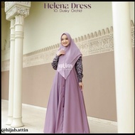 Sale Terbatas!!! Helena Dress By Attin Hijab Gamis Wanita Dewasa Motif