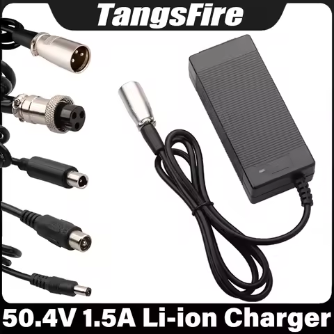 Output 50.4V 1.5A Lithium Battery Charger 12S For 43.2V 43.8V 44.4V 48V Li-ion Battery Charger EU/US