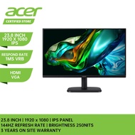 ACER EK241Y P6 Monitor - 23.8"/IPS/FHD/144Hz/1ms VRB/HDMI,VGA/3Y