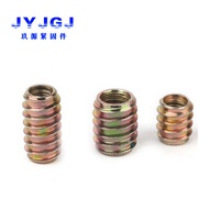 Carbon Steel Straight Nut Furniture Nut Inner Outer Thread Nut Furniture Nut Wenzhou Nut M6M8M10
