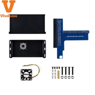 CM5 Metal Case for Compute Module 5 IO Board with Cooling Fan