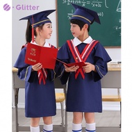 Graduation Uniform Gown Cap for Kids Boy Girl  Unisex Graduation Bachelor Costume Kindergarten Schoo