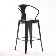 Bar Chair Iron Art Iron Art Bar Chair loft European Style High Stool Iron Sheet Chair Metal IKM8