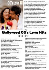 323 Usb Pendrive 4G Mp3 Song Music USB flash drive Bollywood 00s Love Hits
