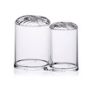 2 In 1 Shell Pattern Acrylic Storage Tank-Transparent/Lake Green 5968 5968G