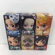 (現時點交收) 全新未開 海外版 Banpresto 鬼滅の刃 鬼滅之刃 Q Posket QPosket Petit Vol.1 - 2 Set 6pcs (竈門炭治郎 竈門禰豆子 我妻善逸 冨岡義
