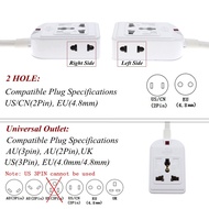 Universal socket Power Strip EU UK AU plug Extension Cord Adapter Cable Conversion For Appliances 3G