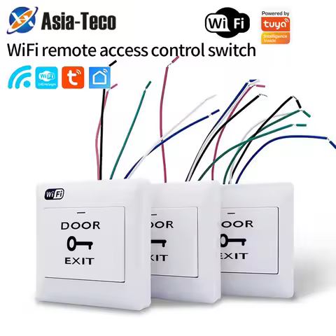 Support Tuya App WIFI Exit Switch Surface Mounted Intelligent Life Access Control System Control 4-W
