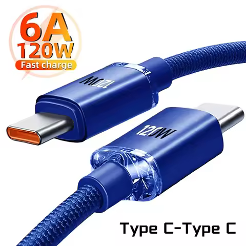 120W USB C to USB C Cable PD Fast Charging Data Cord For iPhone 15 16 17 Xiaomi OPPO Samsung 0.25-2M