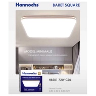 Hannochs Beret Square HBS01 72w - White - Embossed - Decorative Lamp