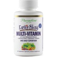 Paradise Herbs Earth's Blend Once Daily Multivitamin for Men, No Iron, 48 Organic Superfoods, Probio
