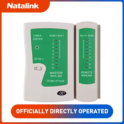 ZoeRax Network Cable Tester RJ45 Ethernet Cable Tester Lan Test Tool For Cat5 Cat6 CAT7 8P 6P LAN Ca