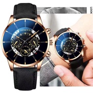 Geneva Fashion Men's Faux Leather Strap Sport Date Analog Quartz Wrist Watch