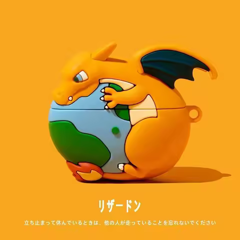 Fantastic Charizard Cartoon for Apple Airpods Pro 3 4 2 1 Pro 2 Headphone with Charm Headset Silicon
